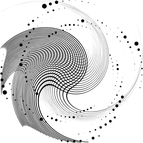 Espiral Abstracta Superpuesta Remolino Vector Giro Voluta Hélice Vértigo Coclear — Archivo Imágenes Vectoriales