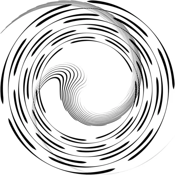 Sovrapposizione Astratta Spirale Vortice Vettore Vortice Voluta Elica Vertigini Cocleari — Vettoriale Stock