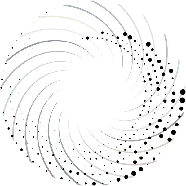 Sovrapposizione Astratta Spirale Vortice Vettore Vortice Voluta Elica Vertigini Cocleari — Vettoriale Stock