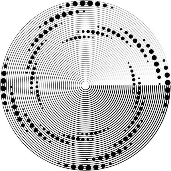 Abstracte Spiraal Draaikolk Wervelvector Voluut Helix Cochleaire Vertigo Cirkelvormig Geometrische — Stockvector