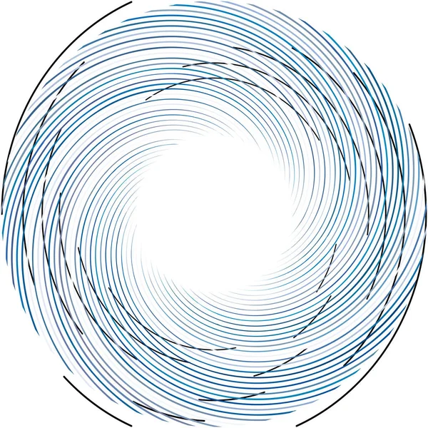 추상적 스피랄 벡터를 뛰어넘는 달팽이관은 동그랗고 기하학적 그림입니다 — 스톡 벡터