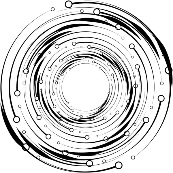 Espiral Abstracta Superpuesta Remolino Vector Giro Voluta Hélice Vértigo Coclear — Archivo Imágenes Vectoriales