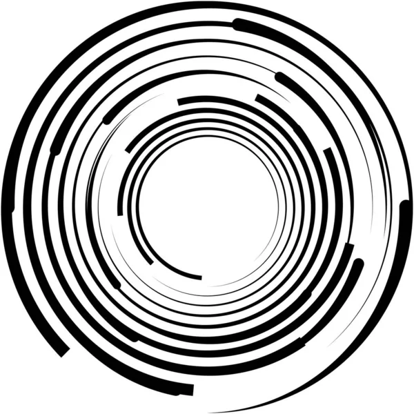 Superposition Abstraite Spirale Tourbillon Vecteur Tourbillon Volute Hélice Vertige Cochléaire — Image vectorielle