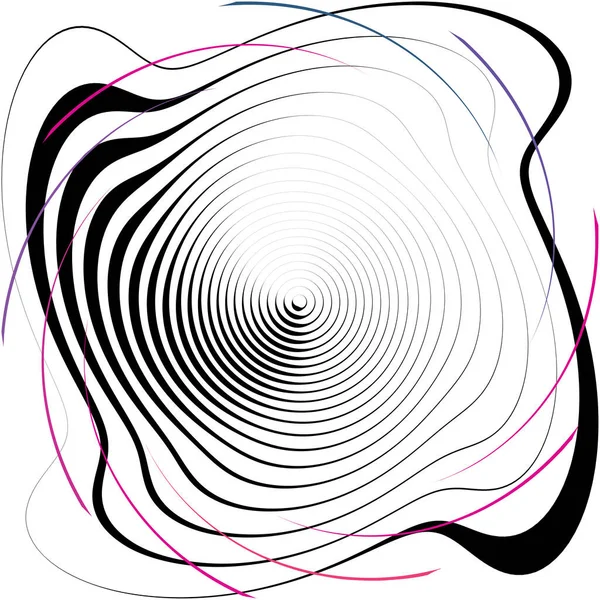 Překrývající Abstraktní Spirálu Vír Vířící Vektor Voluta Šroubovice Kochleární Závrať — Stockový vektor