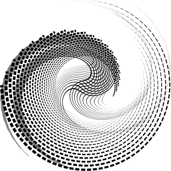 Sovrapposizione Astratta Spirale Vortice Vettore Vortice Voluta Elica Vertigini Cocleari — Vettoriale Stock