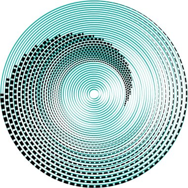 Soyut sarmal, girdap, dönme vektörü örtüşüyor. Volute, helix, koklear vertigo dairesel, geometrik çizim. Soyut çember