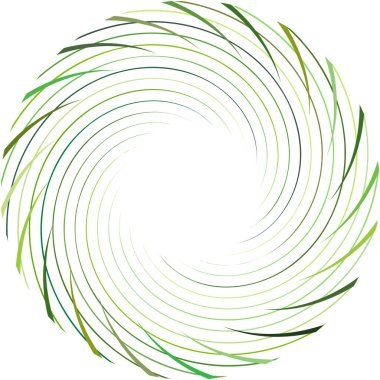 Soyut sarmal, girdap, dönme vektörü örtüşüyor. Volute, helix, koklear vertigo dairesel, geometrik çizim. Soyut çember