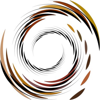 Soyut sarmal, girdap, dönme vektörü örtüşüyor. Volute, helix, koklear vertigo dairesel, geometrik çizim. Soyut çember