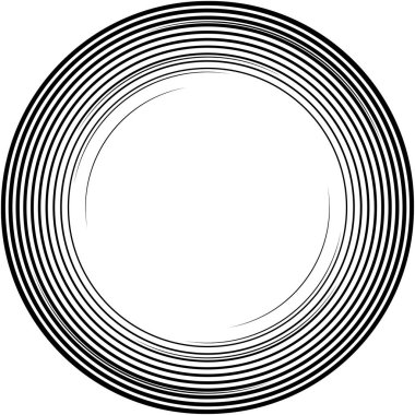 Soyut sarmal, girdap, dönme vektörü örtüşüyor. Volute, helix, koklear vertigo dairesel, geometrik çizim. Soyut çember