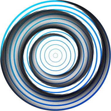 Soyut sarmal, girdap, dönme vektörü örtüşüyor. Volute, helix, koklear vertigo dairesel, geometrik çizim. Soyut çember