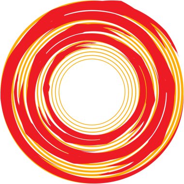 Soyut sarmal, girdap, dönme vektörü örtüşüyor. Volute, helix, koklear vertigo dairesel, geometrik çizim. Soyut çember