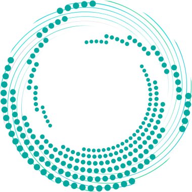 Soyut sarmal, girdap, dönme vektörü örtüşüyor. Volute, helix, koklear vertigo dairesel, geometrik çizim. Soyut çember