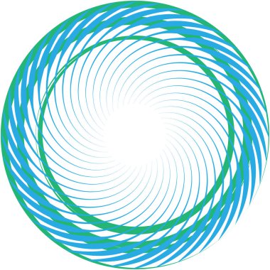 Soyut sarmal, girdap, dönme vektörü örtüşüyor. Volute, helix, koklear vertigo dairesel, geometrik çizim. Soyut çember