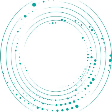 Soyut sarmal, girdap, dönme vektörü örtüşüyor. Volute, helix, koklear vertigo dairesel, geometrik çizim. Soyut çember