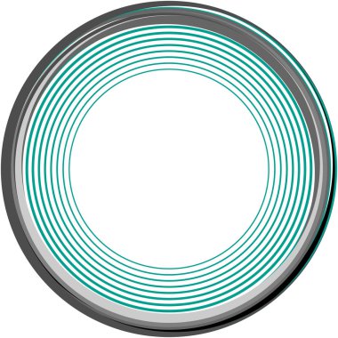 Soyut sarmal, girdap, dönme vektörü örtüşüyor. Volute, helix, koklear vertigo dairesel, geometrik çizim. Soyut çember