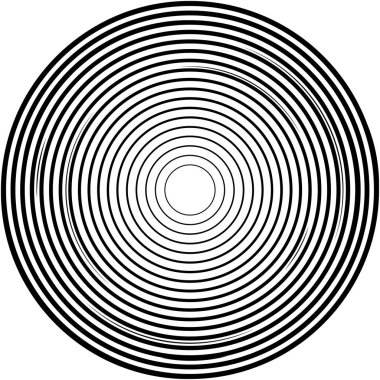 Soyut sarmal, girdap, dönme vektörü örtüşüyor. Volute, helix, koklear vertigo dairesel, geometrik çizim. Soyut çember