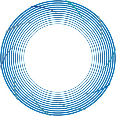 Soyut sarmal, girdap, dönme vektörü örtüşüyor. Volute, helix, koklear vertigo dairesel, geometrik çizim. Soyut çember