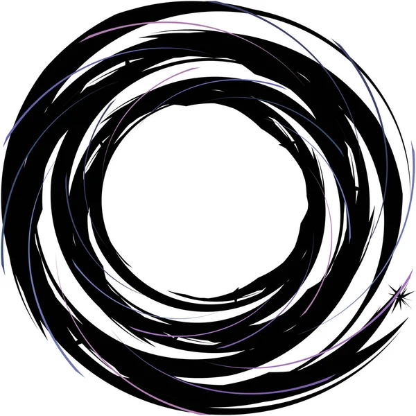 Sobreposição Abstrato Espiral Redemoinho Twirl Vetor Voluta Hélice Vertigem Coclear — Vetor de Stock