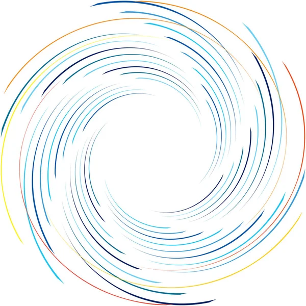 Abstracte Spiraal Draaikolk Wervelvector Voluut Helix Cochleaire Vertigo Cirkelvormig Geometrische — Stockvector