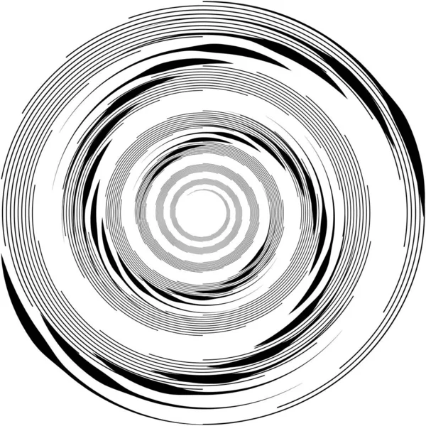 Sovrapposizione Astratta Spirale Vortice Vettore Vortice Voluta Elica Vertigini Cocleari — Vettoriale Stock