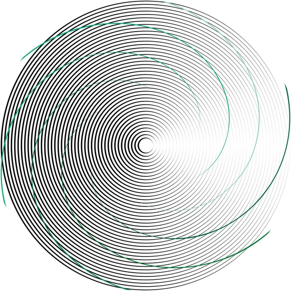 Absztrakt Spirál Örvény Forgó Vektor Volute Helix Cochlearis Vertigo Körkörös — Stock Vector