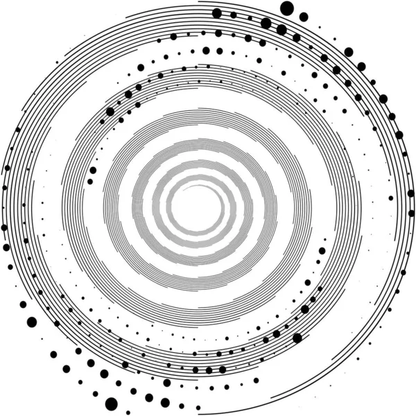 Superposition Abstraite Spirale Tourbillon Vecteur Tourbillon Volute Hélice Vertige Cochléaire — Image vectorielle