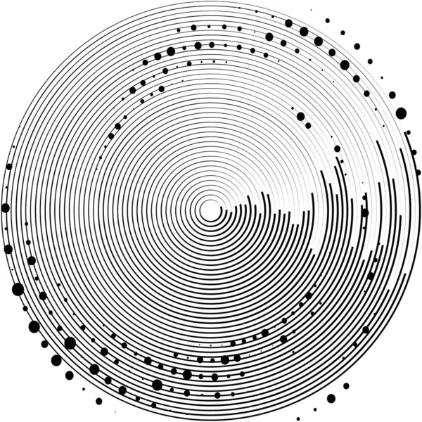 Sovrapposizione Astratta Spirale Vortice Vettore Vortice Voluta Elica Vertigini Cocleari — Vettoriale Stock