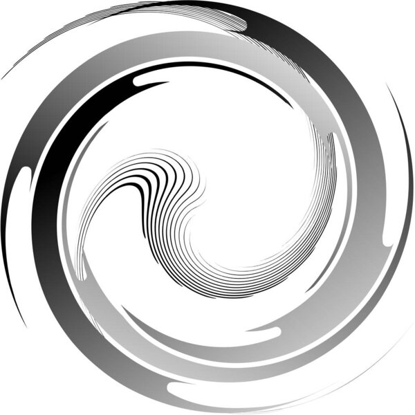 Overlaying abstract Spiral, Swirl, Twirl vector. Volute, helix, cochlear vertigo circular, geometric illustration. Abstract circle