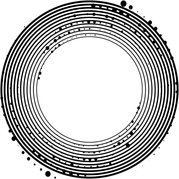 Överlagring Abstrakt Spiral Virvel Virvel Vektor Volute Helix Cochlear Vertigo — Stock vektor