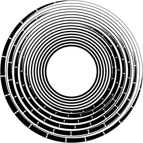 Sovrapposizione Astratta Spirale Vortice Vettore Vortice Voluta Elica Vertigini Cocleari — Vettoriale Stock