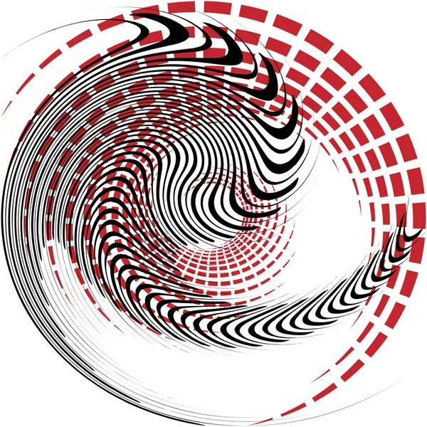 Sovrapposizione Astratta Spirale Vortice Vettore Vortice Voluta Elica Vertigini Cocleari — Vettoriale Stock