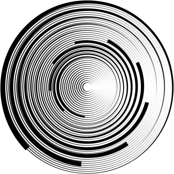 Superposition Abstraite Spirale Tourbillon Vecteur Tourbillon Volute Hélice Vertige Cochléaire — Image vectorielle