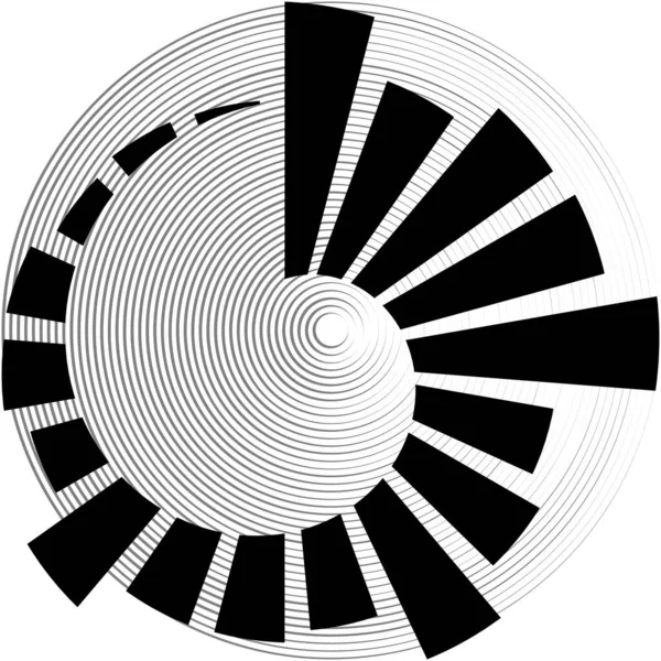 Espiral Abstracta Superpuesta Remolino Vector Giro Voluta Hélice Vértigo Coclear — Archivo Imágenes Vectoriales