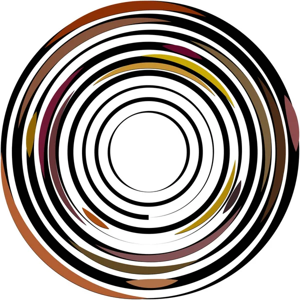 Espiral Abstracta Superpuesta Remolino Vector Giro Voluta Hélice Vértigo Coclear — Vector de stock