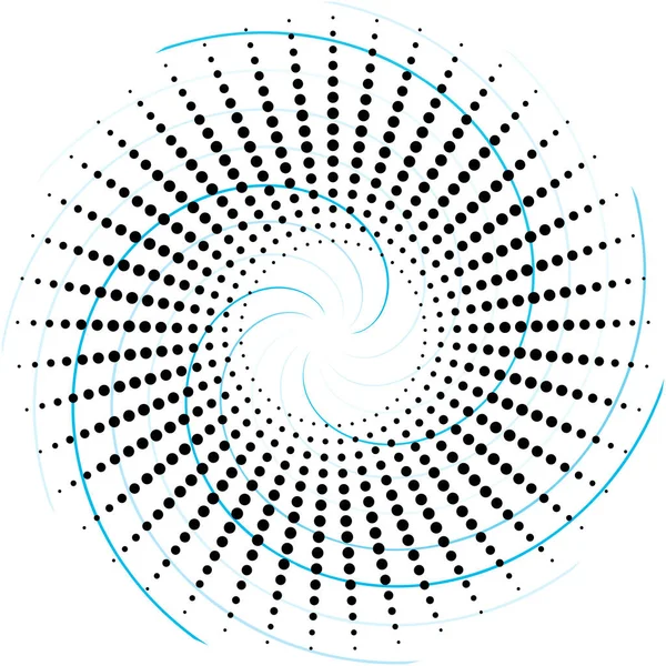 Soyut Sarmal Girdap Dönme Vektörü Örtüşüyor Volute Helix Koklear Vertigo — Stok Vektör