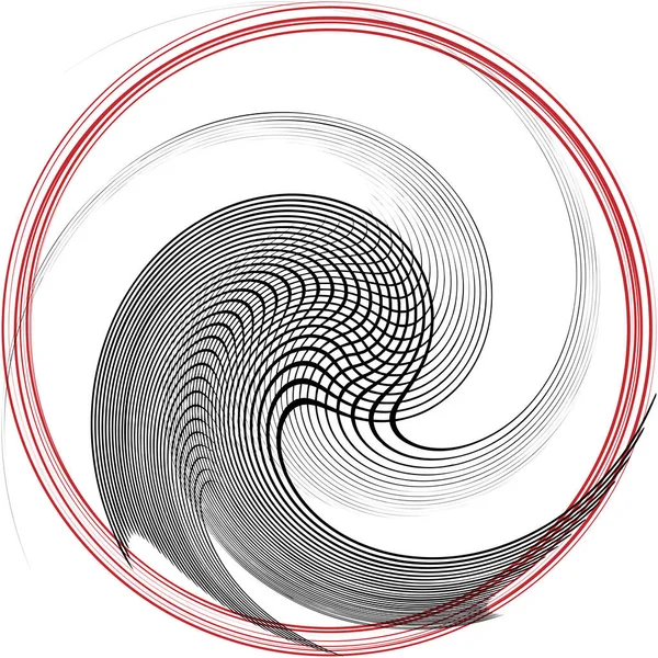 Espiral Abstracta Superpuesta Remolino Vector Giro Voluta Hélice Vértigo Coclear — Archivo Imágenes Vectoriales