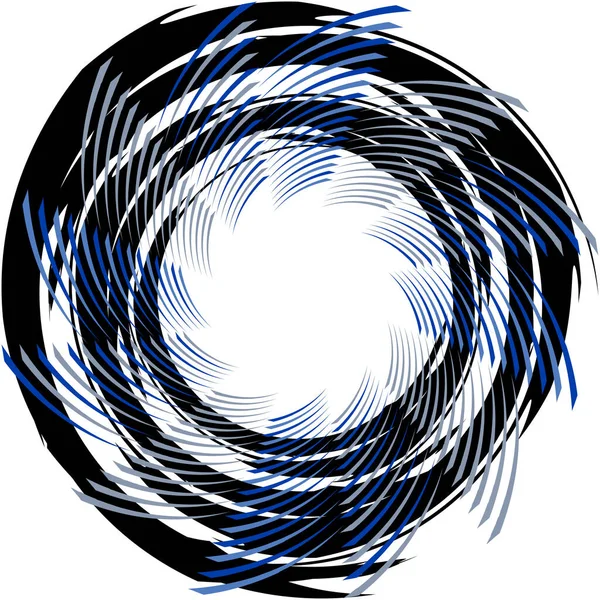 Sovrapposizione Astratta Spirale Vortice Vettore Vortice Voluta Elica Vertigini Cocleari — Vettoriale Stock