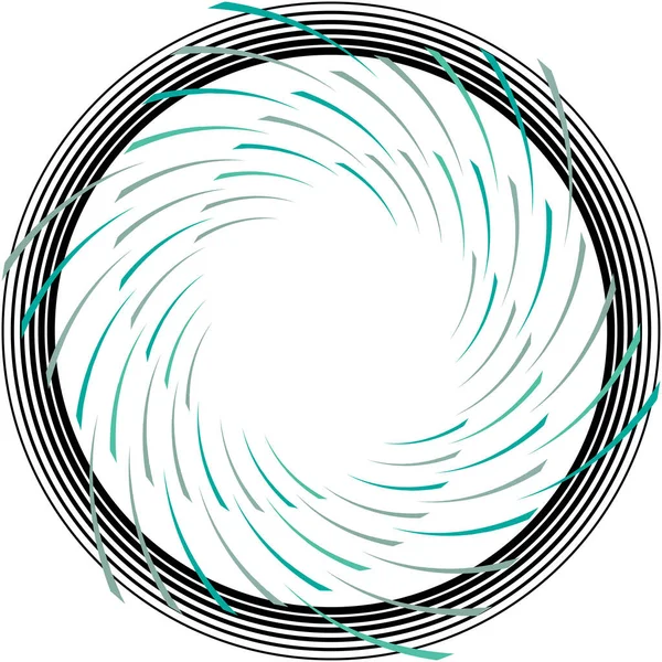 Espiral Abstracta Superpuesta Remolino Vector Giro Voluta Hélice Vértigo Coclear — Vector de stock