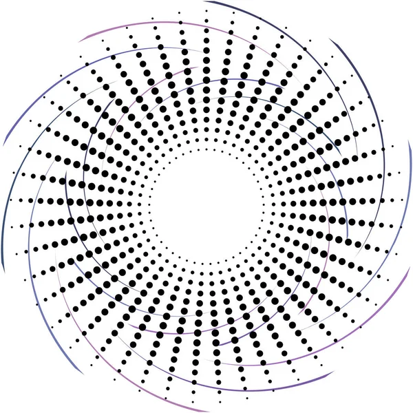 Espiral Abstracta Superpuesta Remolino Vector Giro Voluta Hélice Vértigo Coclear — Vector de stock