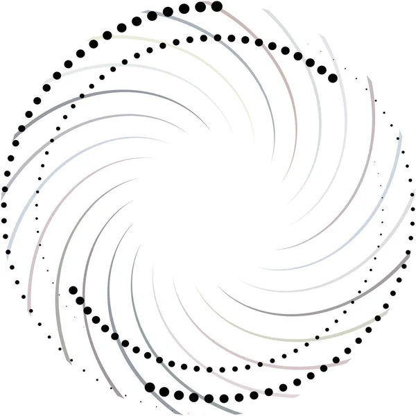 Sovrapposizione Astratta Spirale Vortice Vettore Vortice Voluta Elica Vertigini Cocleari — Vettoriale Stock