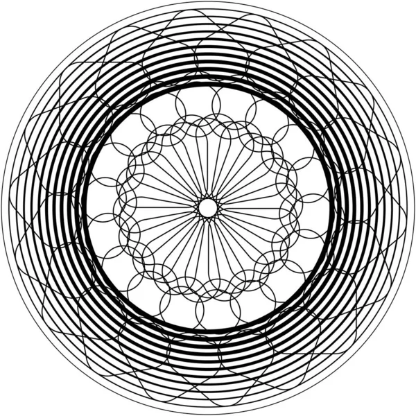 Abstracte Spiraal Draaikolk Wervelvector Voluut Helix Cochleaire Vertigo Cirkelvormig Geometrische — Stockvector