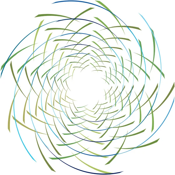 Sovrapposizione Astratta Spirale Vortice Vettore Vortice Voluta Elica Vertigini Cocleari — Vettoriale Stock