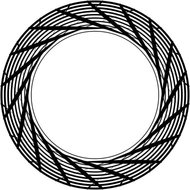 Soyut sarmal, girdap, dönme vektörü örtüşüyor. Volute, helix, koklear vertigo dairesel, geometrik çizim. Soyut çember