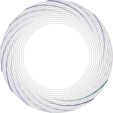 Soyut sarmal, girdap, dönme vektörü örtüşüyor. Volute, helix, koklear vertigo dairesel, geometrik çizim. Soyut çember