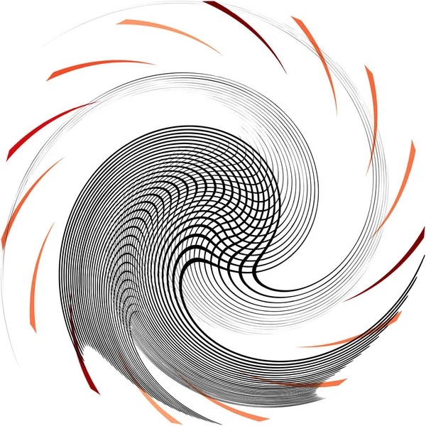 Espiral Abstracta Superpuesta Remolino Vector Giro Voluta Hélice Vértigo Coclear — Archivo Imágenes Vectoriales