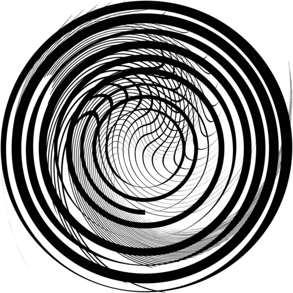 Espiral Abstracta Superpuesta Remolino Vector Giro Voluta Hélice Vértigo Coclear — Archivo Imágenes Vectoriales