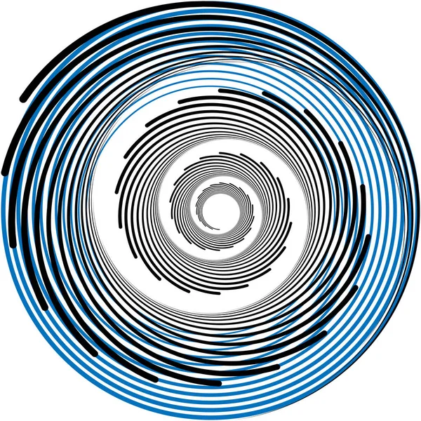 Überlagerung Abstrakter Spirale Wirbel Wirbelvektor Volute Helix Cochlea Schwindel Kreisförmig — Stockvektor