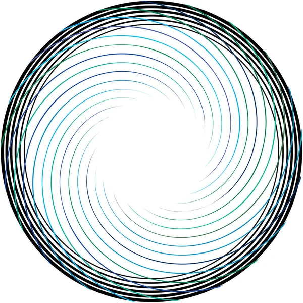 Sobreposição Abstrato Espiral Redemoinho Twirl Vetor Voluta Hélice Vertigem Coclear — Vetor de Stock