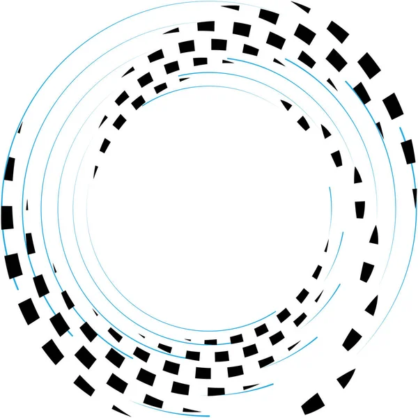 Superposition Abstraite Spirale Tourbillon Vecteur Tourbillon Volute Hélice Vertige Cochléaire — Image vectorielle