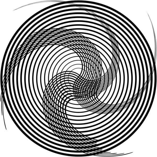 Espiral Abstracta Superpuesta Remolino Vector Giro Voluta Hélice Vértigo Coclear — Vector de stock